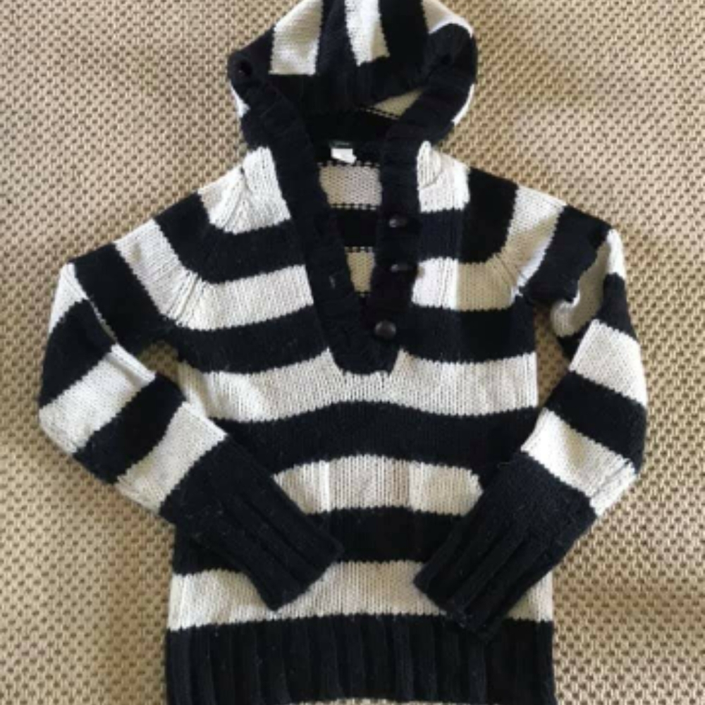 Jcrew Sweater wool/angora with leather buttons